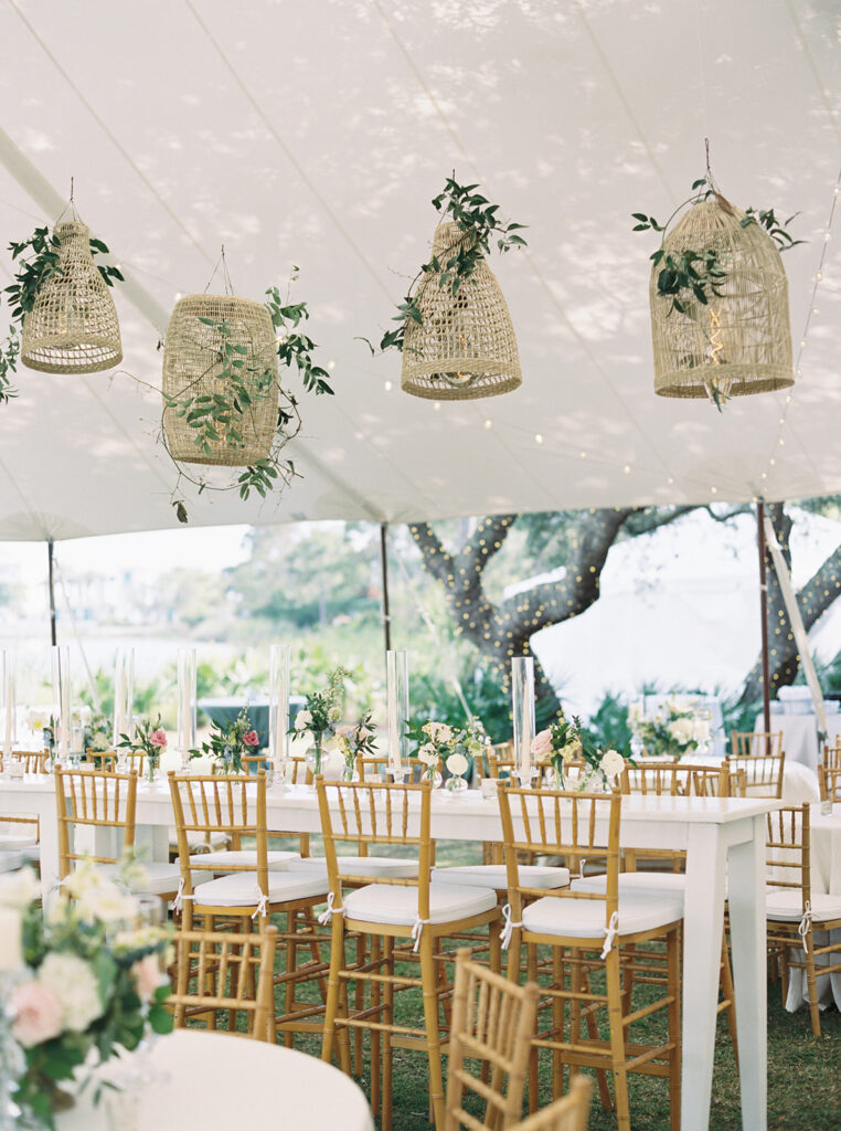 party details at garden wedding at carillon 