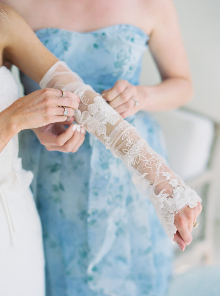 lace detail for the bride at her garden wedding at carillon 