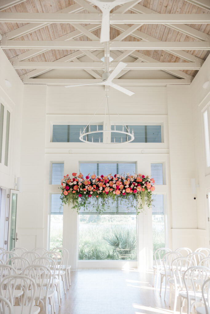 floral decor at carillon wedding