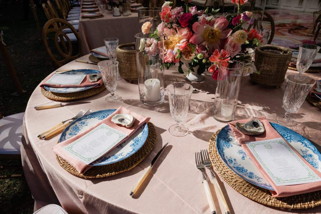 table settings at carillon wedding