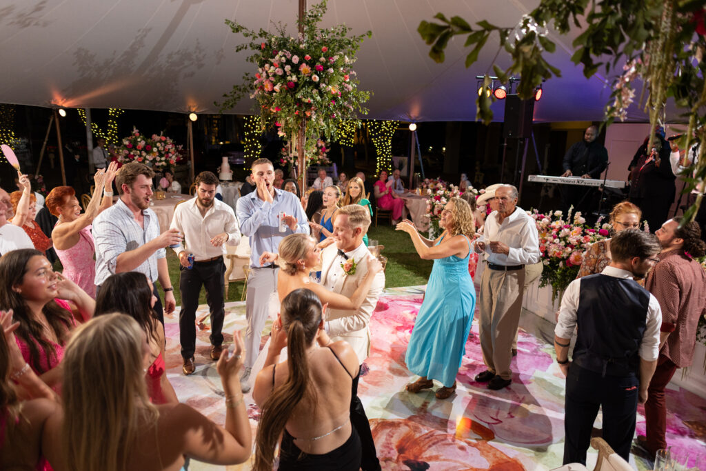 having fun dancing at carillon wedding 30A