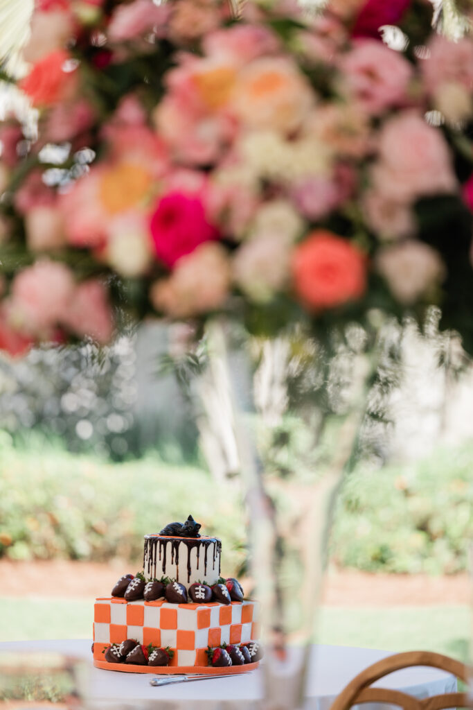 second wedding cake details at carillon meeting house wedding