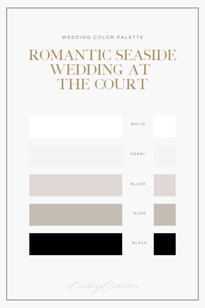 moody neutral wedding color palette